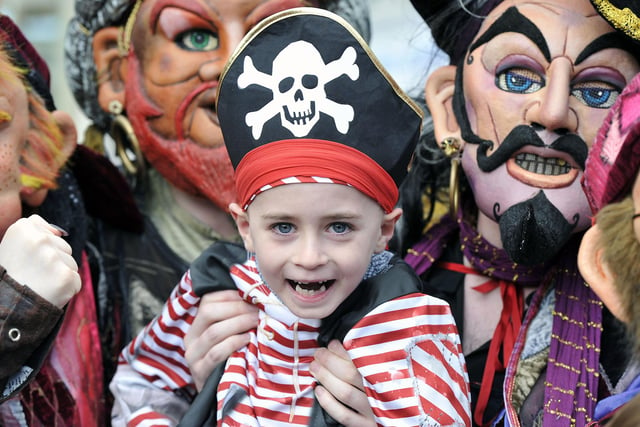 Young pirate Jamie Laidlaw 7 from Grangemouth.