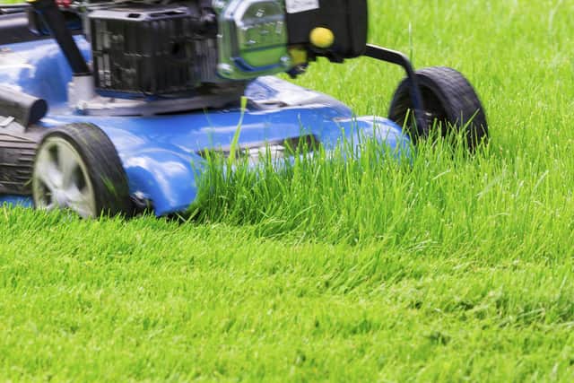 Grass cutting services have resumed across Falkirk district