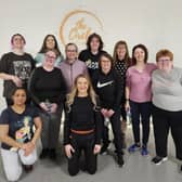 Members of Forth Valley Sensory Centre's Talk and Sign group take part in Bungee Super Fly fitness in Glasgow