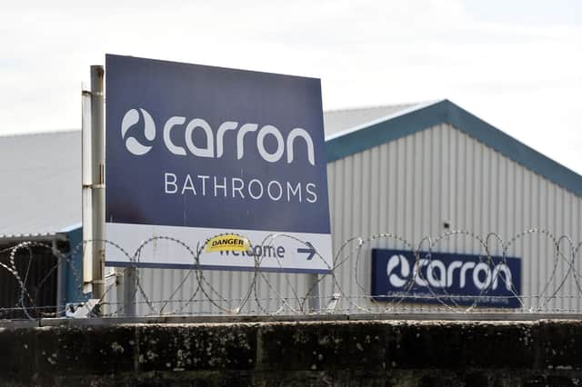 Carron Bathrooms has installed six new robotic lines so it can fully automate its production. Picture: Michael Gillen.