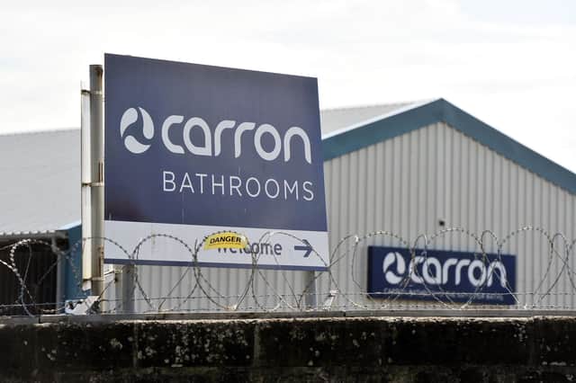Carron Bathrooms has installed six new robotic lines so it can fully automate its production. Picture: Michael Gillen.