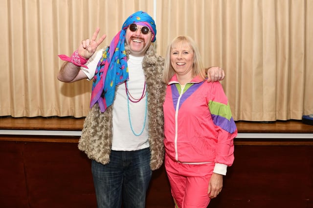 It wasn't just the pupils who donned clothes from different eras for the occasion.