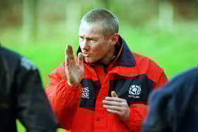 MYSTERY PLAYER: Who is this former Scotland stand-off? Picture: Ian Rutherford.