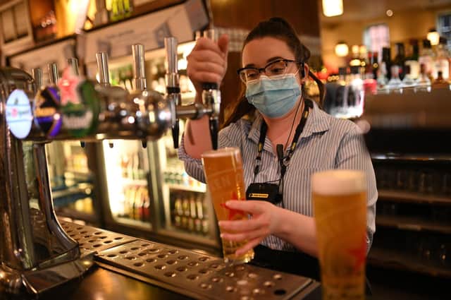 Wetherspoon is currently compiling a list of Scottish pubs which can reopen if and when the Scottish Government give the go ahead. (Photo by OLI SCARFF/AFP via Getty Images)