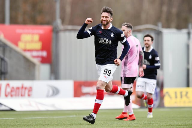 Miller made 11 appearances as a player for Falkirk in his third spell at the club and scored one goal