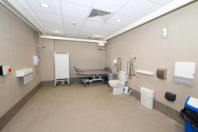 The new changing places toilets similar to this at Callendar Park and Falkirk Stadium remain closed. Pic: Contributed