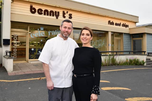 Benny T's owners Mark and Dominique Mulholland as they prepare to celebrate 20 years in business. Pic: Michael Gillen