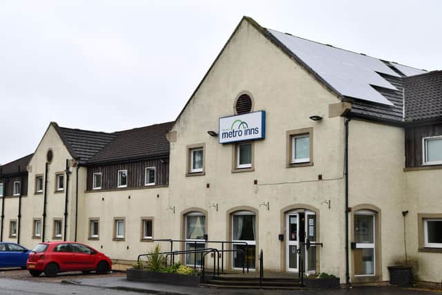Guests were turned away from the OYO Metro Inns, in Beancross Farm, Polmont on Monday afternoon
