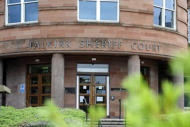 Alan Stevenson, of Tamfourhill, was due to appear at Falkirk Sheriff Court last Thursday. Picture: Michael Gillen.