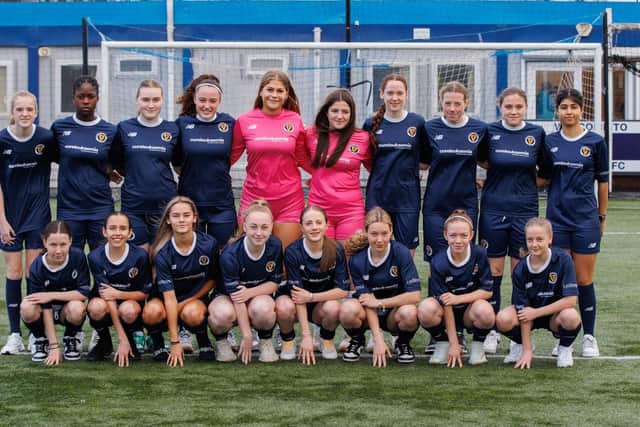 The under-15s group, including our four district stars, pictured at a training event last month held in Renfrew (Pictures by Ian Cairns/SSFA)