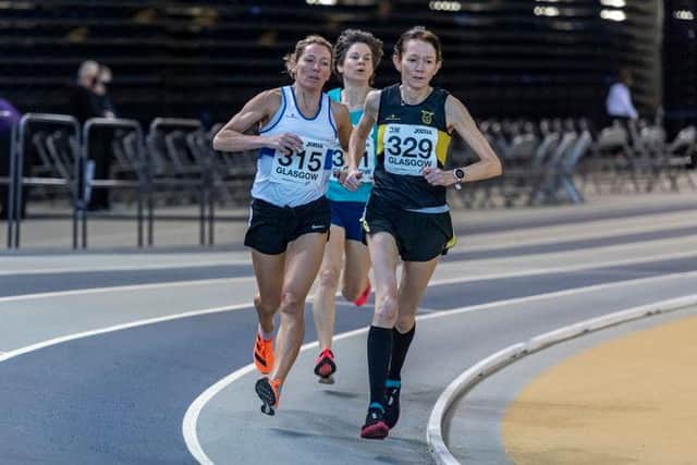Fiona Matheson at the front of the action in Glasgow (Picture by Bobby Gavin)
