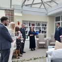 The emotional wedding blessing in Strathcarron Hospice. Pic: Contributed