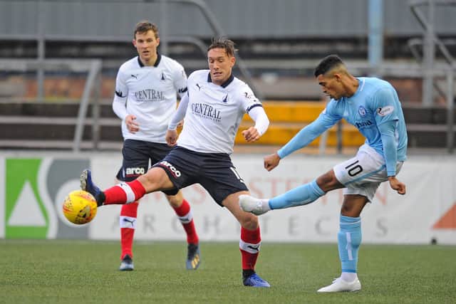 The midfielder played against Falkirk for Forfar last season. Picture: Michael Gillen.