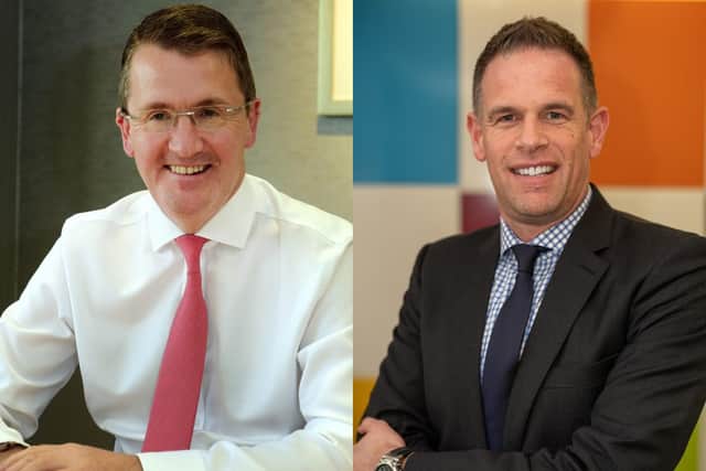 Executive Colin Robertson, pictured left, who, having spearheaded Alexander Dennis Ltd's success for 13 years, will be appointed to NFI’s Board of Directors to serve in the role as vice chairman and will be succeeded by Paul Davies, pictured right as ADL’s president and managing director.