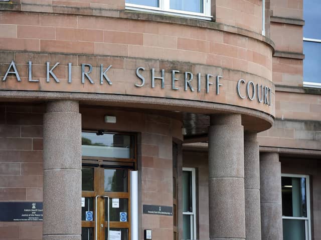 Mackie appeared at Falkirk Sheriff Court (Picture: Michael Gillen, National World)