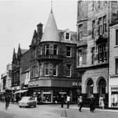 The high street looking west in the 1960s.