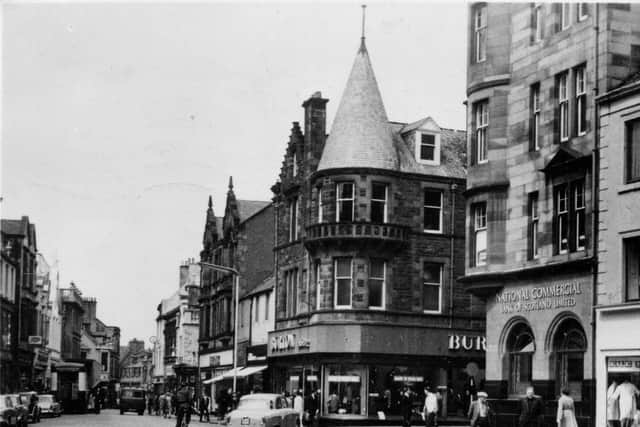 The high street looking west in the 1960s.