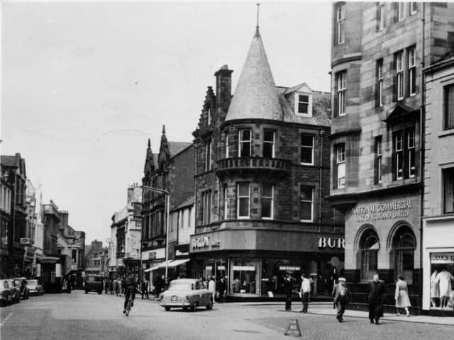 The high street looking west in the 1960s.