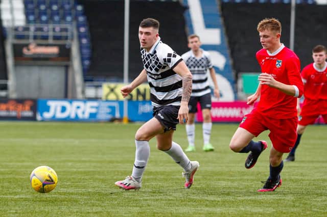 Dean Watson scored a deft back-heel flick for Shire's opener (Picture by Scott Louden)