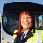 First Bus driver Pamela McCluskey. Picture: Michael Gillen.
