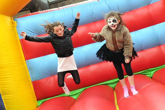 Bouncy castle fun.