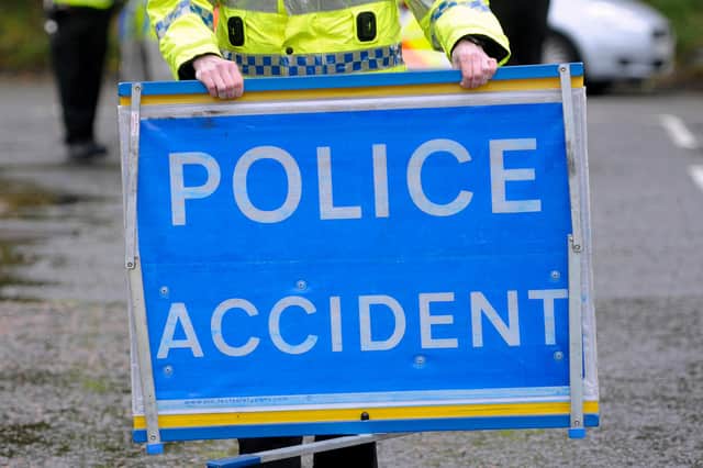 Emergency services attended the multi-vehicle accident on the M9.