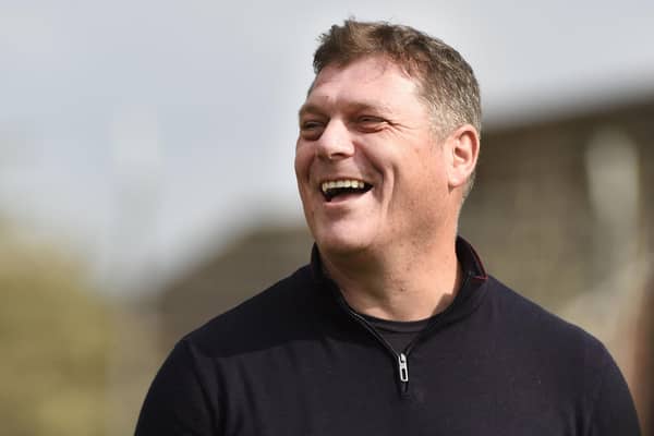 Dunipace manager Danny Smith was delighted with his side's 2-0 win over Luncarty in the East of Scotland premier division (Photo: Alan Murray)