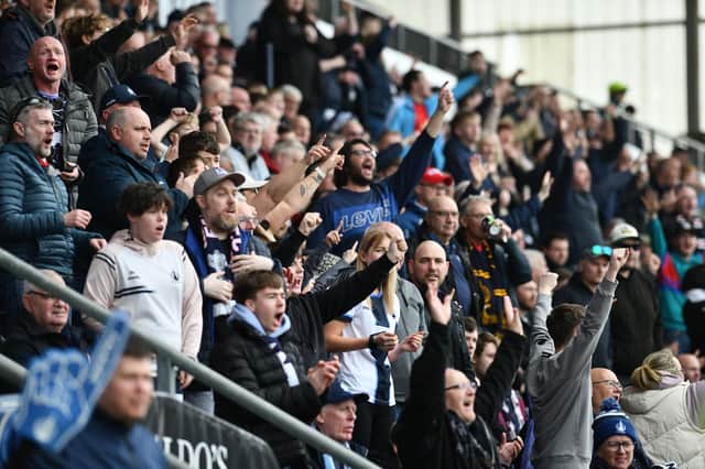 Falkirk fans packing out the Falkirk Stadium (Pic by Michael Gillen)