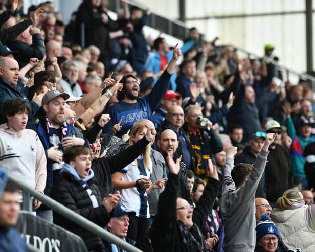 Falkirk fans packing out the Falkirk Stadium (Pic by Michael Gillen)