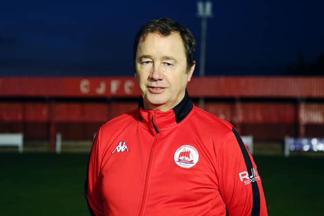 New Camelon Juniors FC manager Andy Colley