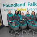 The team at Falkirk's Poundland store were excited to welcome customers to the new, larger store.  (Pic: Scott Louden)