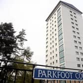 A resident of Parkfoot Court in Falkirk claims the area's high-rises could be used as coronavirus vaccination hubs for the elderly. Picture: Michael Gillen.