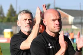 07-09-2024. Picture Michael Gillen. STENHOUSEMUIR. Ochilview Park. Stenhousemuir FC v Falkirk FC. Season 2024 - 2025. SPFL Trust Trophy Round 3