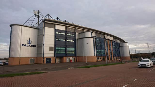 Falkirk stadium.