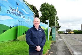 Councillor Paul Garner, transport spokesperson for Falkirk Council in Tamfourhill. Pic: Falkirk Council