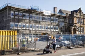 Balbardie Primary School in Bathgate was previously found to have reinforced autoclaved aerated concrete (RAAC) in the building.  It's not yet known if any Falkirk Council buildings have used the material.  (Picture: Jeff J Mitchell/Getty Images)