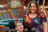Jennifer Rutherford from Forth Valley, along with 10-year-old son Quinns. (Pic. Contributed.)