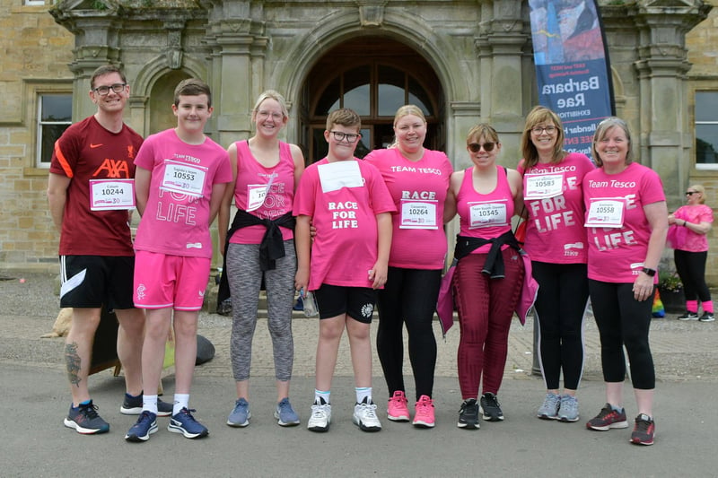 A team from Tesco taking part in the fundraising efforts.