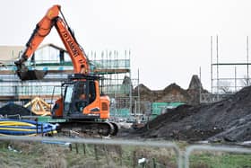 Falkirk Council is currently building new homes in Hallglen. Pic: Michael Gillen