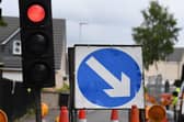 Repair work on a Denny bridge is causing disruption for motorists. Picture: John Devlin.