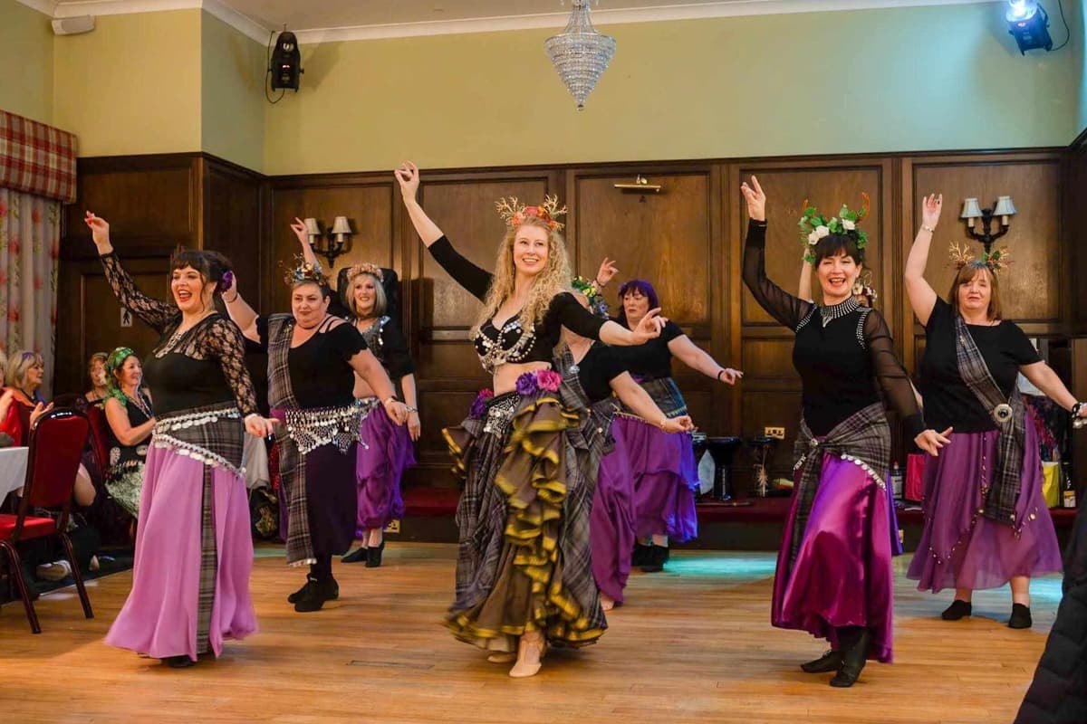 Falkirk district Celtic fusion belly dance group Treubh Dannsa to host charity dance party