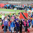 The mini Olympics for school pupils from across the district took place as London got ready to host the 2012 Olympics.