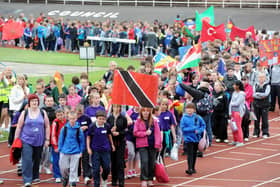 The mini Olympics for school pupils from across the district took place as London got ready to host the 2012 Olympics.