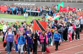 The mini Olympics for school pupils from across the district took place as London got ready to host the 2012 Olympics.