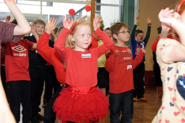 Nethermains Primary's Zumbathon in 2013 was a huge success.
