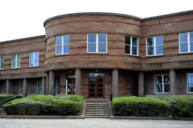 The case called at Falkirk Sheriff Court