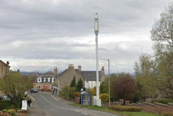 The controversial mast in Maddiston Road, Brightons. Picture: Google Maps
