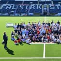 Over 100 youngsters got the chance to play on the Falkirk Stadium pitch with their heroes on Monday