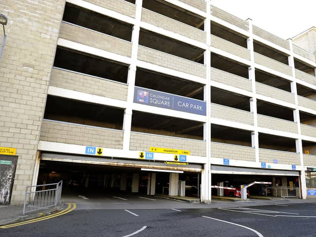 The mourners received their fines after leaving their vehicles in the Callander Square car park