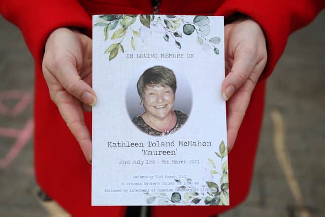 Carrongrange staff member Maureen McMahon  who died on March 8